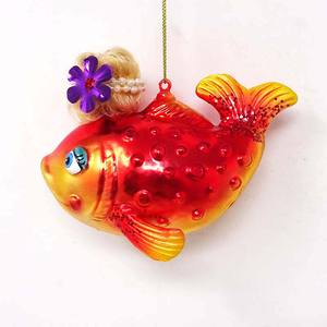 Vente en gros décorations du nouvel an chinois 2025 ornements de sirène jouant avec des poissons - Product Image 5