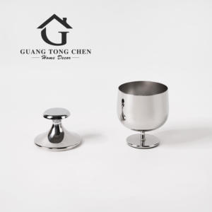 Produit le plus vendu moderne simplicité créative décor à la maison hôtel fournitures décorations pot de sucre en acier inoxydable - Product Image 6