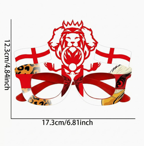 Lunettes de supporter d'Angleterre en gros, accessoires de cheering personnalisables, disponibles pour 48 pays, lunettes de football - Product Image 1