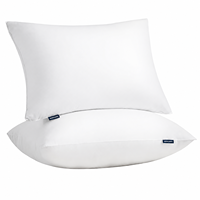 Ensemble de 2 oreillers Queen Size, collection hôtelière, garnissage alternatif, soutien doux pour les dormeurs sur le dos, le ventre ou sur le côté