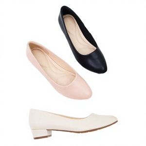 Women's Soft Fashioned PU Formal Pumps Spring Season High <b>Heels</b> (5-8cm) Slip-On Closure Height Increasing - Product Image 2