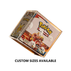 Boîte de présentation en Perspex écologique avec protection UV et couvercle magnétique, outil portable pour les collectionneurs de <span class=keywords><strong>Pokémon</strong></span> - Product Image 2