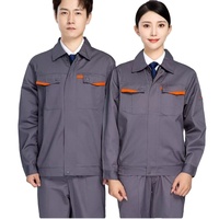 Venta al por mayor de trajes de trabajo industriales unisex ropa de trabajo uniforme de Ingeniero Mecánico chaqueta de trabajo de lona uniformes de trabajo