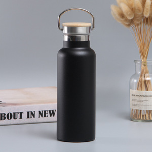 Logo personnalisé à double paroi Couvercle en option Tasse en métal pour le bureau Bouteille d'eau en acier inoxydable de 750ml avec poignée de levage - Product Image 6