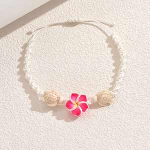 Nouvelle collection été pour le commerce transfrontalier : Bijou de pied de plage style bohème, chevillère en argile souple à fleurs colorées avec pendentif tortue en alliage - Product Image 5