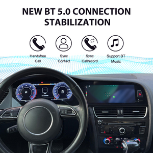 ZWNAV Pantalla de Navegación Multimedia de 12.3 Pulgadas, Pantalla de Navegación Virtual de 10.25 Pulgadas, Android 15, GPS para <span class=keywords><strong>Audi</strong></span> <span class=keywords><strong>A4</strong></span> <span class=keywords><strong>2009</strong></span>-2016, WiFi 4G - Product Image 4