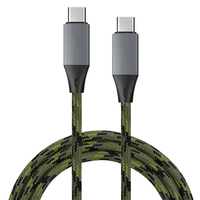 Nuevo Cable USB-C de Carga Rápida 5A 100W con Cubierta de Nailon y Carcasa de Aleación de Aluminio, Transferencia de Datos de 10Gbps para