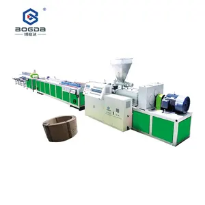 Automatic Garden Louvers Recycled Plastic PE Wood Fiber Composite WPC Landscape Edging Extrusion Production Line Making Machine