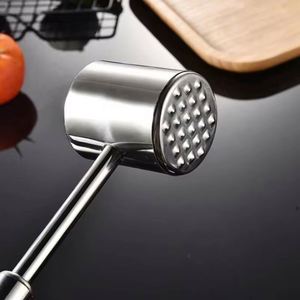 Stainless Steel <b>Meat</b> Tenderizer Heavy Sturdy <b>Meat</b> Mallet Pounder Hammer <b>Tool</b> Kitchen <b>Meat</b> Pounder Labor-saving Chicken Steak - Product Image 3