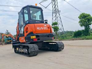 Mini-pelle hydraulique d'occasion Kubota U55 U55-4 petite machine de construction de terrassement d'occasion moteur équipement de creusement - Product Image 4