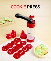 Mini Spritz Cookie Presse Pistolet Pâtisserie Extrudeuse Buses Biscuit Maker Machine Manuel Plastique PS Multi Fonction Facile à Nettoyer