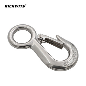 Heavy-Duty American-Style Cargo Hook with Large-Eye Stainless Steel 0.2T 0.3T 0.5T <b>Marine</b> <b>Hardware</b> Slings - Product Image 3