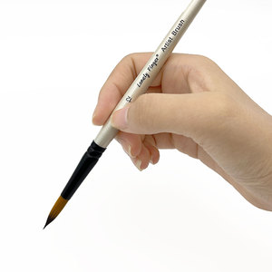 Set di 6 Pennelli per Artisti con Punte in Nylon Sintetico per Pittura Acrilica, a Olio e Acquerello, Forniture Artistiche - Product Image 3