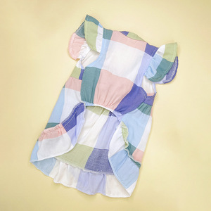 Custom-made colorful plaid pet <b>clothes</b>, dog dresses, bow-tie plaid sundresses, and <b>cat</b> costumes. - Product Image 3