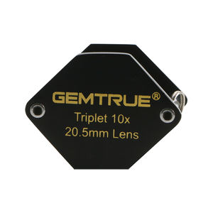 Diamond Checking Magnifier DK16002 Premium Diamond Loupes 20.5mm 10x <strong>Triplet</strong> <strong>Lens</strong> in Chrome Finish - Product Image 1