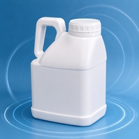 Botella de Boca Ancha de 5L de HDPE con Tapa de Rosca y Asa para Almacenamiento de Líquidos Industriales, Químicos y de Gasolina, Venta al Por Mayor, Impresión UV