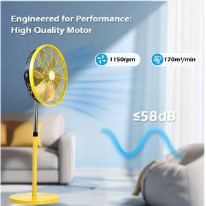 <span class=keywords><strong>Ventilateur</strong></span> sur pied intelligent moderne DC, oscillation à 180 degrés, <span class=keywords><strong>ventilateur</strong></span> sur pied à 6 pales - Product Image 5