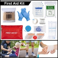 Kit de survie d'urgence DPT marron en gros avec trousse de premiers secours et sac tactique compact pour le camping, la randonnée et les secours en extérieur
