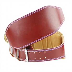Ceinture de musculation en cuir de vachette de haute qualité avec boucle robuste pour la musculation, équipement de sécurité pour la remise en forme - Product Image 1