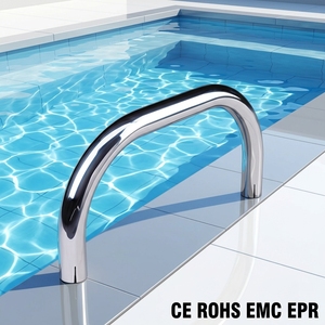 Barre d'appui personnalisable en acier inoxydable 304 pour la sécurité des piscines, main courante pour échelle de <span class=keywords><strong>piscine</strong></span> - Product Image 2