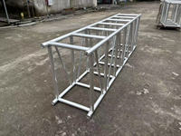 Estructura de Aluminio Cuadrada para Exhibición, Truss de 4 Puntos 620x900mm para Exteriores, Eventos, Fiestas, Conciertos, DJ