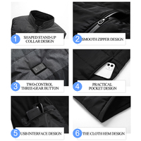 Gilet chauffant personnalisé pour femmes, gilet matelassé chauffant en coton pour hommes et femmes