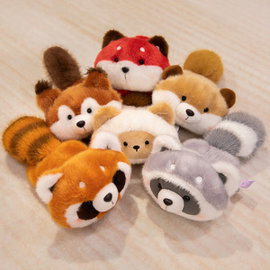Magnete per Frigorifero a Forma di Procione in Peluche, Piccoli Magneti Decorativi a Forma di Orso <span class=keywords><strong>Panda</strong></span> Rosso, Ornamento in Peluche per Casa e Regalo - Product Image 3