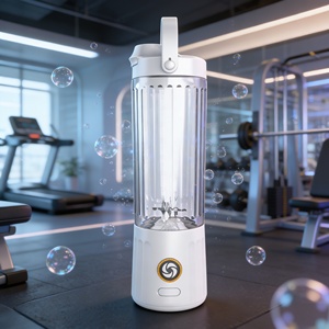 Licuadora Comercial Portátil Mini, Funciona con Energía de Coche/Batería, Recipiente Libre de BPA, Control de Botón de un Clic, Licuadora Silenciosa para Smoothies - Product Image 5