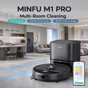 Robot Lavapavimenti Automatico Minfu M1 Pro con Mappatura Lidar, Controllo Tramite App, Pulizia Bordi, per Pavimenti in Legno e Piastrelle, Pulizia Domestica - Product Image 1