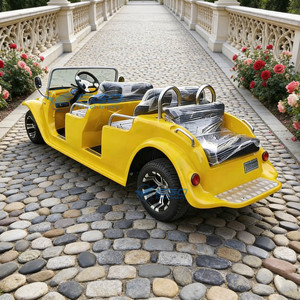 Mini Luxury Cheap 6 <b>Passenger</b> Antique Electric Classic Golf Cart Q235B Steel Structure <b>2</b>-Year Warranty XCEGO Brand for Wedding - Product Image 2
