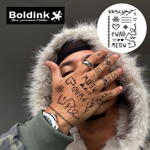 <span class=keywords><strong>Tatouage</strong></span> au stylo Jagua Boldink personnalisé, réaliste, motif Swag Meow, pour le corps, imperméable, longue durée (2 semaines), encre à base de jus - Product Image 3