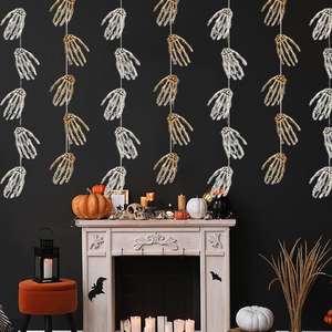 Adornos de Manos de Esqueleto para Halloween, Juego de 6 Piezas, Decoraciones de Fantasmas y Esqueletos de Plástico de Estilo Clásico - Product Image 3