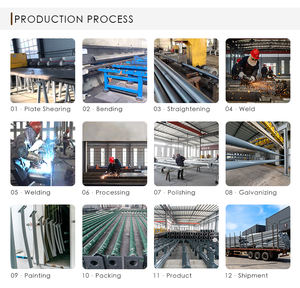 Poteaux de lampadaires solaires galvanisés de haute qualité 6M 8M 10M 12M - Product Image 5