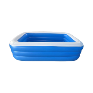 <span class=keywords><strong>Piscine</strong></span> gonflable rectangulaire 260 cm bleue et blanche en PVC, éco-responsable, durable, épaissie, pour enfants, usage domestique et extérieur – Grande Vente - Product Image 5