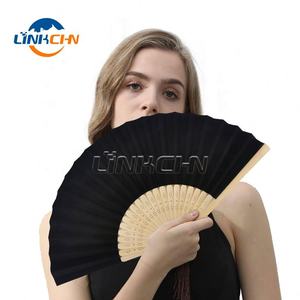 Vente en gros OEM Ventilateur portable en tissu de bambou imprimé sur mesure avec service OEM disponible - Product Image 2