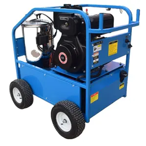 CAL25/13 outdoor warm diesel heated power washer 250bar 90-120 degree hot water jet high pressure washer