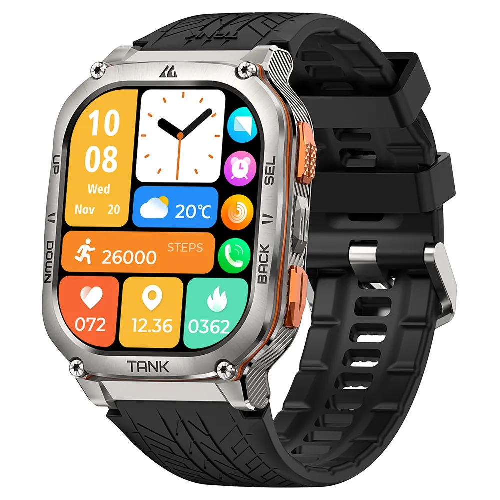 KOSPET TANK M3 ULTRA Rugged Smart Watch 480mAh Long Battery 50m Underwater Swim Waterproof Smartwatch GPS Style