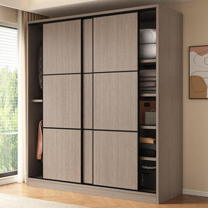 <span class=keywords><strong>Armadio</strong></span> Moderno in Legno Massello con <span class=keywords><strong>Ante</strong></span> <span class=keywords><strong>Scorrevoli</strong></span> per Camera da Letto, Arredamento Domestico - Product Image 1