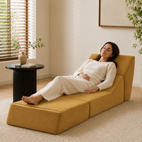 Canapé-lit multifonctionnel pliable pour une personne, chaise longue de sol, mousse compressée sous vide, pour la lecture, les jeux et la détente