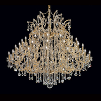 Grand lustre nordique de luxe en cristal avec télécommande pour hall d'hôtel, entrée majestueuse, éclairage suspendu LED, taille personnalisable