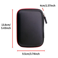Câble de données personnalisé boîte de rangement d'accessoires portable sac de protection pour disque dur EVA sac de transport dur de voyage pour câbles SSD sac