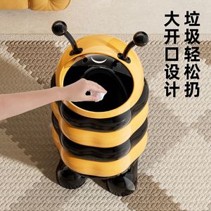 Cubo de Basura con Diseño de Abeja, con Doble Compartimento y Bolsa Oculta, para Uso en Interiores - Product Image 3