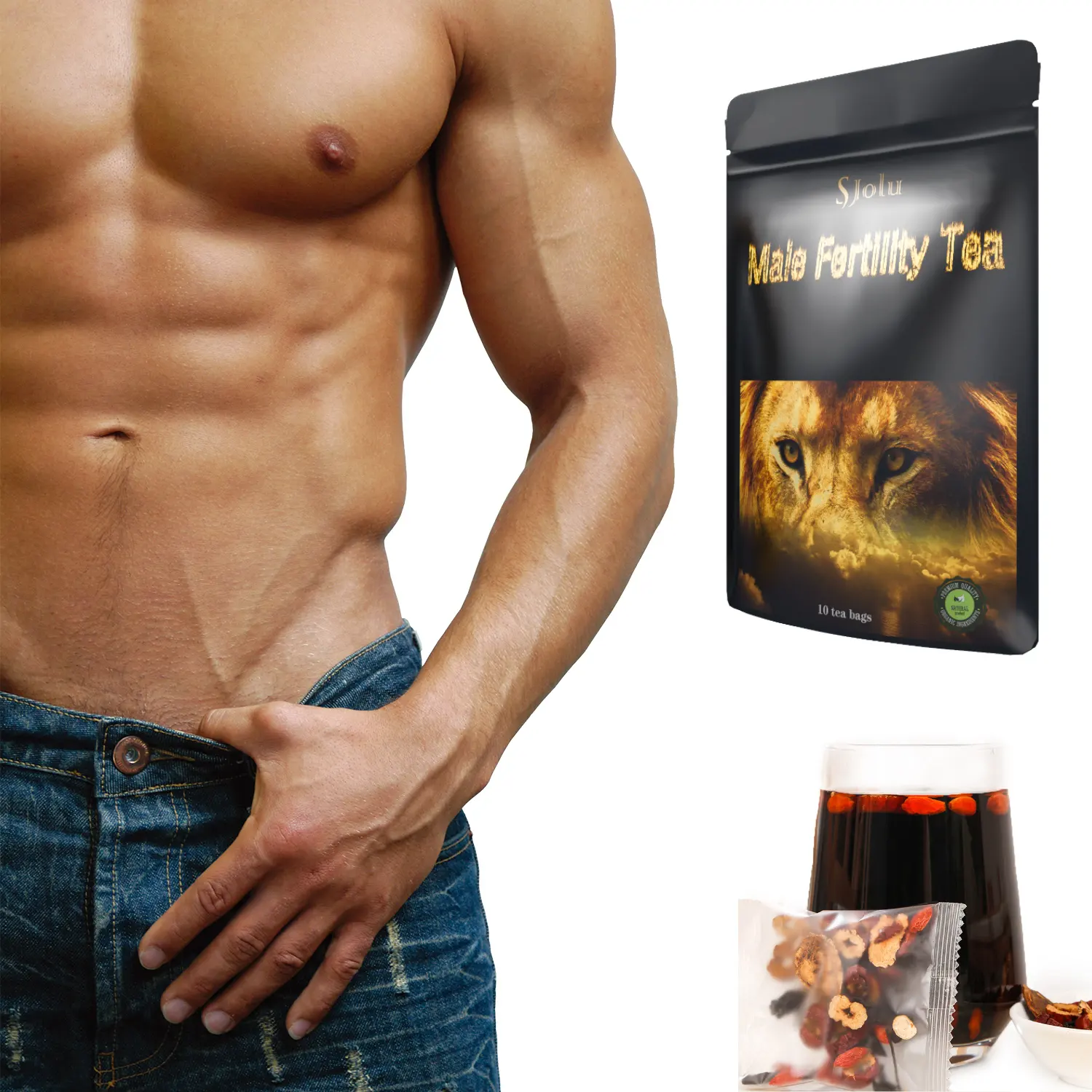 Tè di fertilità del fibroma di vendita caldo tè di fertilità dello sbilanciamento ormonale per gli uomini tè di fertilità maschile