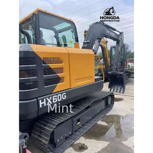 Mini pelle hydraulique sur chenilles durable Hyundai HX60G de 5.85 tonnes à bas prix - Product Image 2