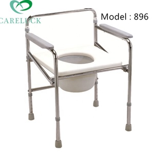 Portable <strong>Folding</strong> Portable Steel <strong>Commode</strong> Chair Stainless Small Steel <strong>Folding</strong> Bedside <strong>Commode</strong> Seat Toilet Chair for Adults - Product Image 4