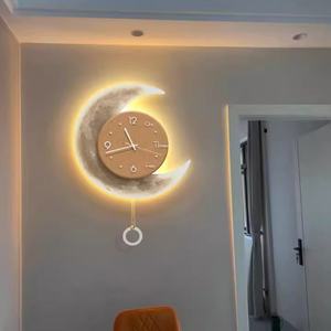 Venta Directa de Fábrica, Arte Decorativo para Paisajes, Impresión UV, Decoración del Hogar, Reloj de Hierro Acrílico, Pintura, Arte de Pared, Luces LED - Product Image 3