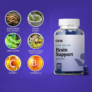 Gommes Booster de Cerveau de Marque Privée OEM pour la Concentration Mentale Clarté de la Mémoire Gommes Vegan de Soutien du Cerveau Supplément de Santé du Cerveau - Product Image 4