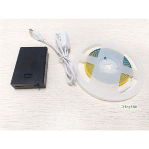 Mini <span class=keywords><strong>bande</strong></span> lumineuse <span class=keywords><strong>LED</strong></span> de 5 mm de largeur, 5 V, avec boîtier de batterie USB, rendu des couleurs élevé Ra90, <span class=keywords><strong>bande</strong></span> <span class=keywords><strong>autocollante</strong></span>, vente directe d'usine - Product Image 1