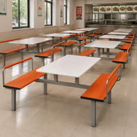 Offre Spéciale – Ensemble Table et Chaises Écologiques, Durables et Faciles à Nettoyer pour Restaurants de Restauration Rapide – Mobilier Commercial