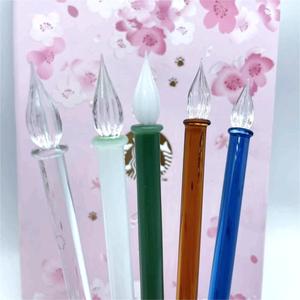 Surtido de Bolígrafos de Vidrio Sólido Delgados, Colores Sólidos Transparentes, Bolígrafo Delgado y Aerodinámico con Logotipo Personalizado para Estudiantes - Product Image 1